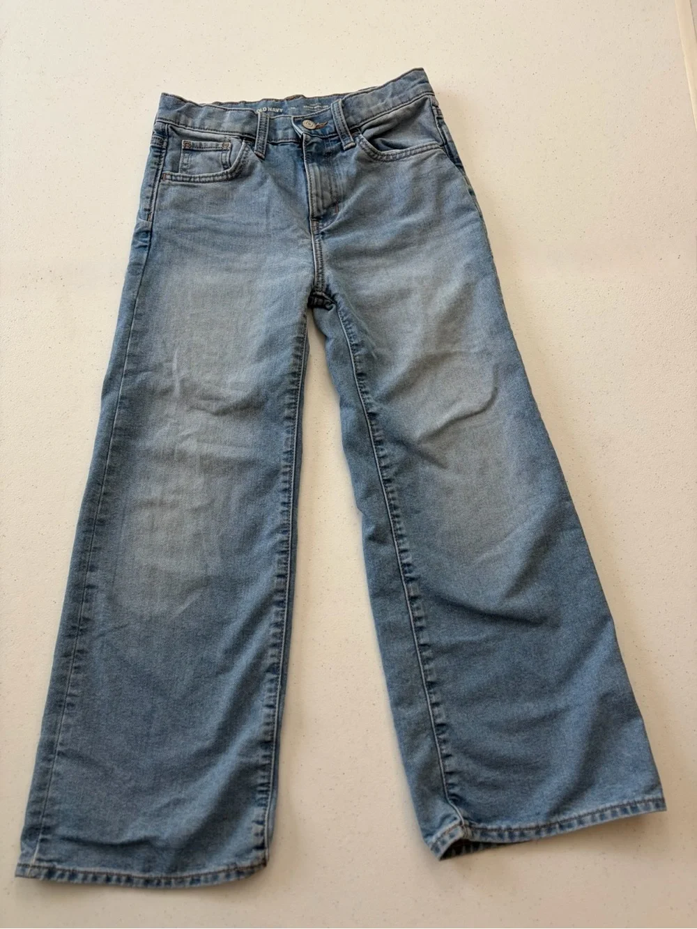 Old Navy Light Blue Wide-Leg Kids Jeans